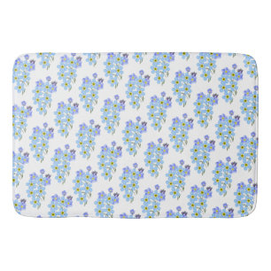 Floral Forget me Nots Bath Mat