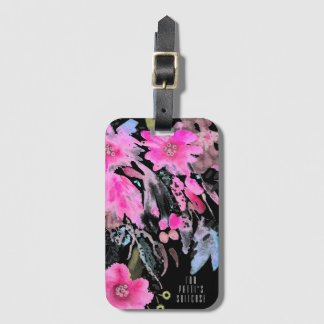 Floral Fountain Luggage Tag