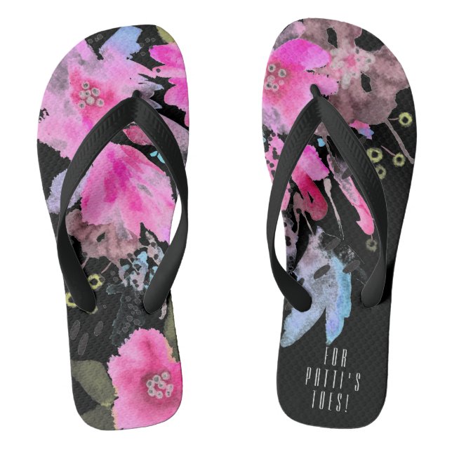 Floral Fountain Thongs (Footbed)