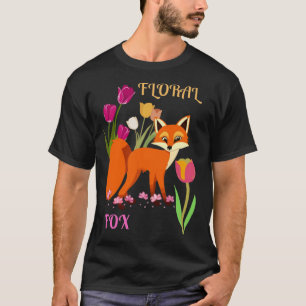 Floral Fox Habitat  T-Shirt