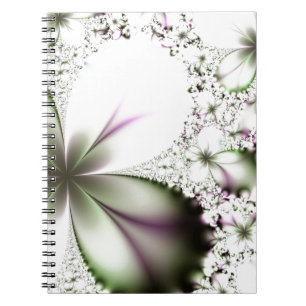 Floral Fractal Art Notebook