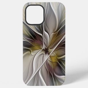 Floral Fractal, Fantasy Flower with Earth Colours iPhone 12 Pro Max Case