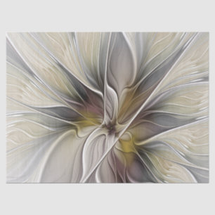 Floral Fractal, Fantasy Flower with Earth Colours Tissue Paper