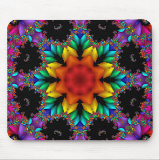 Floral Fractal Mouse Pad