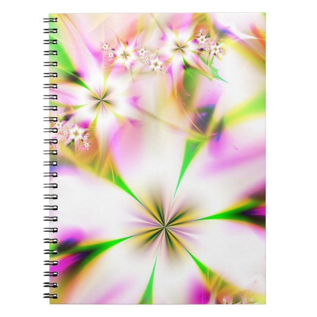 Floral fractal notebook (Front)