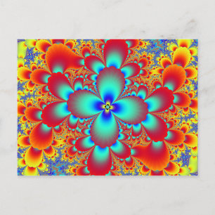 Floral Fractal Postcard