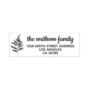 Floral Frame Botanical Signature Family Tree Self-inking Stamp