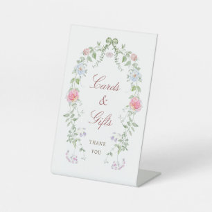 Floral Frame Cards & Gifts Pedestal Sign