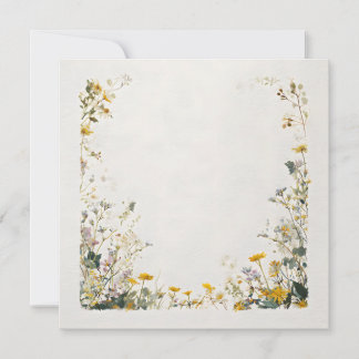 Floral Frame Design – Elegant Botanical Thank You Card