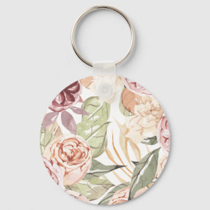 Floral Frame Key Ring