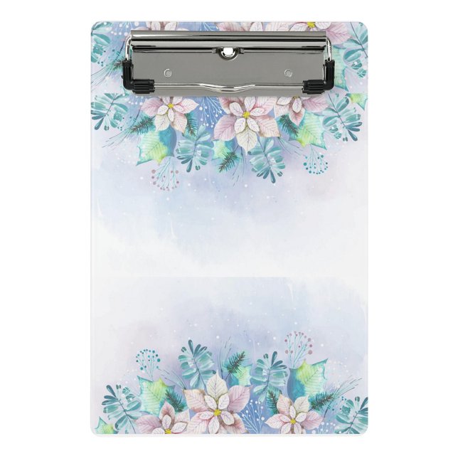 Floral Frame Mini Clipboard (A clipboard with a floral design is displayed in a well-lit, close-up shot!)