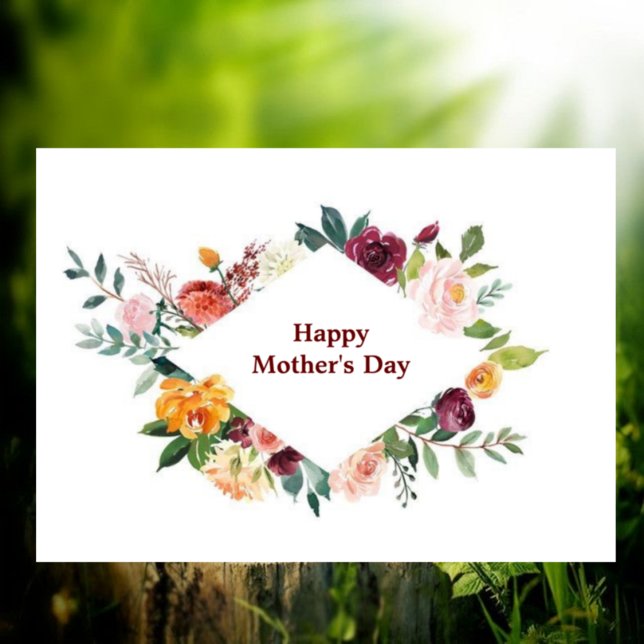 Floral frame Mother’s Day Card (Creator Uploaded)