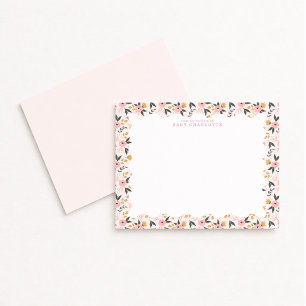 Floral Frame Nursery Note Card