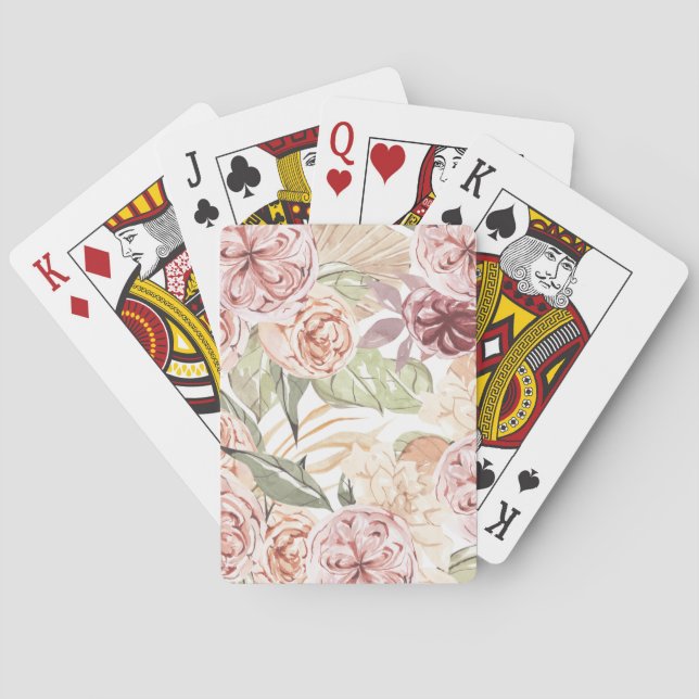 Floral Frame Playing Cards (Back)