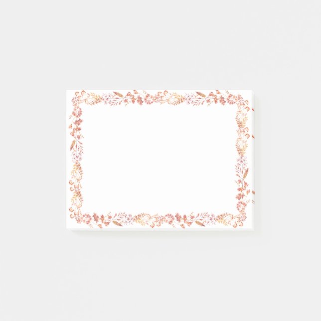 Floral Frame Post-it Notes (Front)