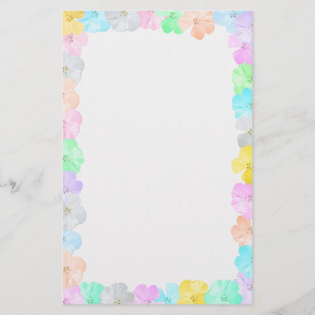 Floral Frame Stationery (Front)