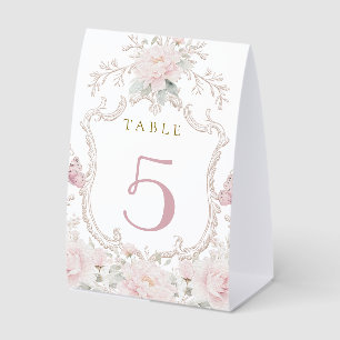  floral frame table number