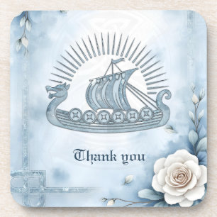 Floral Frame with Roses and Celtic Design. Coaster