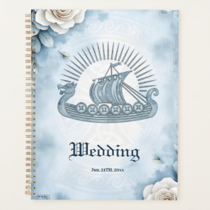 Floral Frame with Roses and Celtic Design. Planner