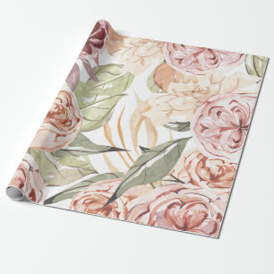 Floral Frame Wrapping Paper