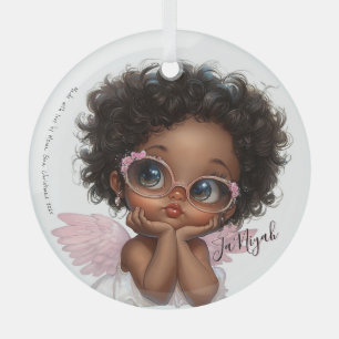 Floral-Framed Curiosity Glass Tree Decoration