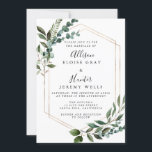 Floral Framed Wedding Invitation<br><div class="desc">All aspects of this design can be edited (font,  text size,  or floral accents moved/removed) to fit your needs. Please contact me if you need help with this design.</div>