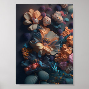 Floral Frenzy Poster