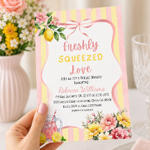 Floral Freshly Squeezed Pink Lemon Bridal Shower