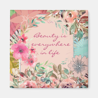 Floral Fridge Magnet