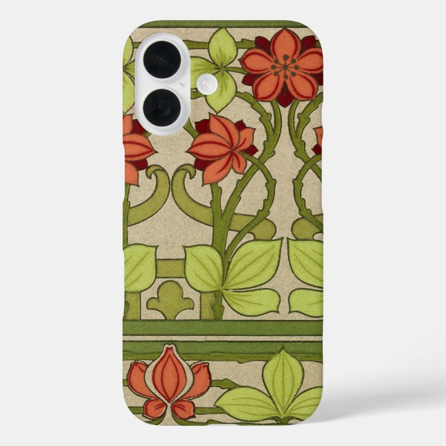 Floral Frieze Border in Art Nouveau Style Case-Mate iPhone Case (Back)