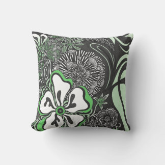 Floral Frill | Customisable Colour | Throw Pillow