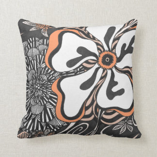 Floral Frill | Customisable Colour | Throw Pillow