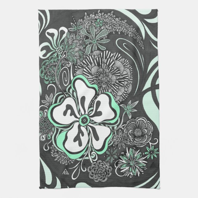 Floral Frill | Customisable Colour | Towel (Vertical)