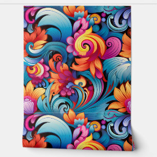 Floral Funkadelic Botanical Wallpaper