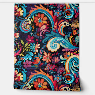 Floral Funkadelic Botanical Wallpaper