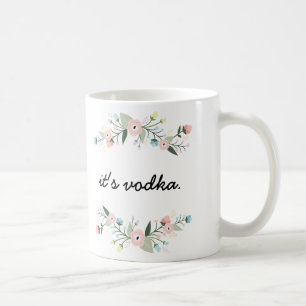 Floral Funny Vodka Mug