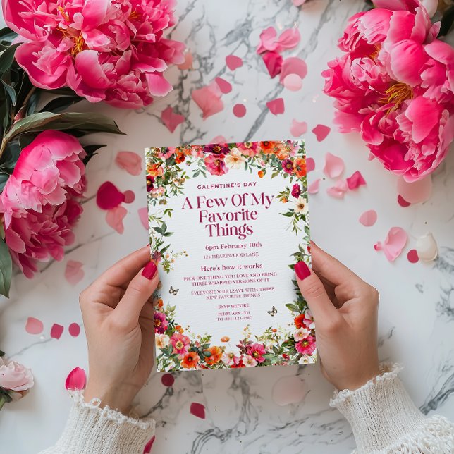 Floral Galentine's Valentine's Invitation (Galentine's Invitation)