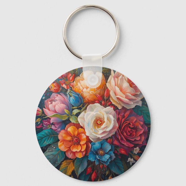 Floral Galore  Key Ring (Front)