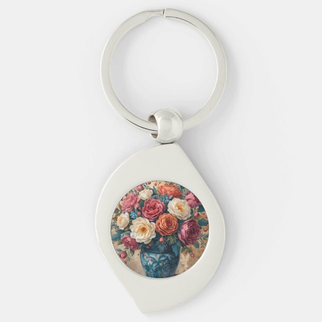 Floral Galore  Key Ring (Front)