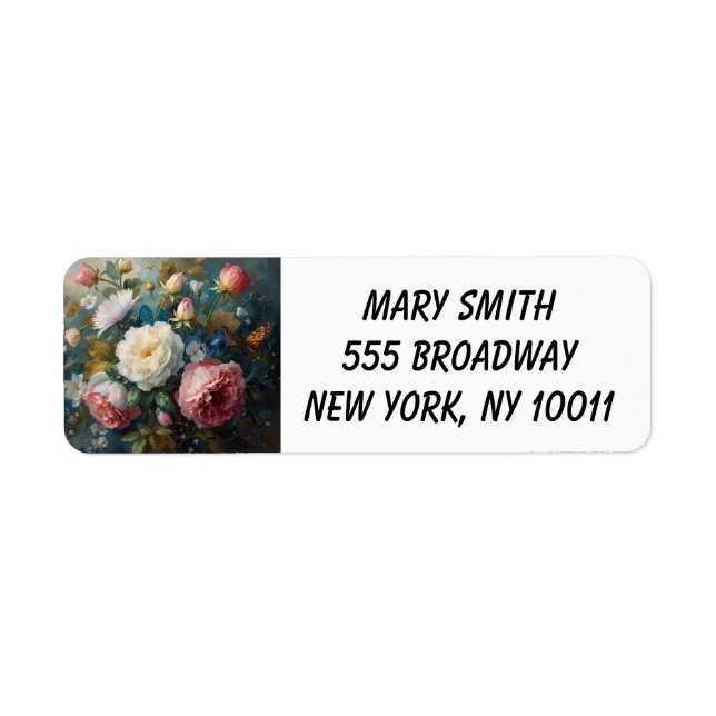 Floral Galore  Return Address Label (Front)
