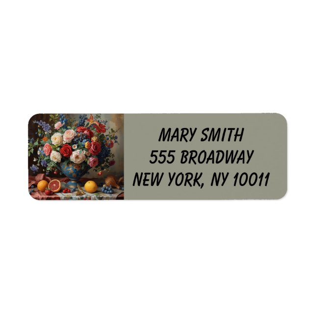 Floral Galore Return Address Label (Front)
