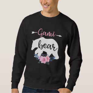 Floral Gami Bear Family Gami Mothers Day For Wome Sweatshirt