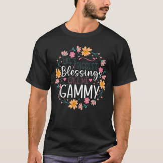 Floral Gammy Grandmother Grandma For Women friend  T-Shirt