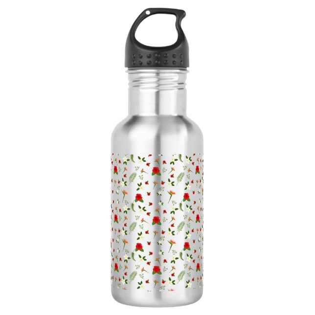 Floral Garden  710 Ml Water Bottle (Front)