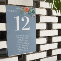 Floral Garden Blue Boho Chic Wildflower Wedding