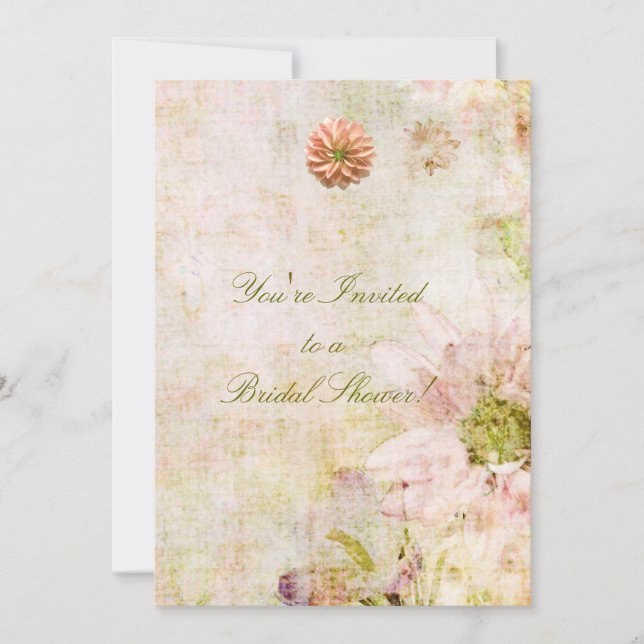 Floral Garden Bridal Shower invitation (Front)