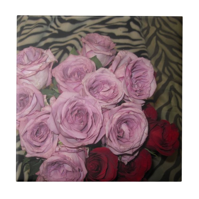 Floral Garden Ceramic Tile (Front)