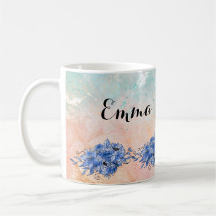 floral garden coffee mug