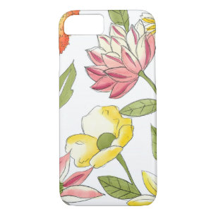 Floral Garden Design with White Background iPhone 8/7 Case