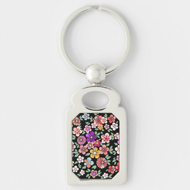 Floral Garden Key Ring (Front)